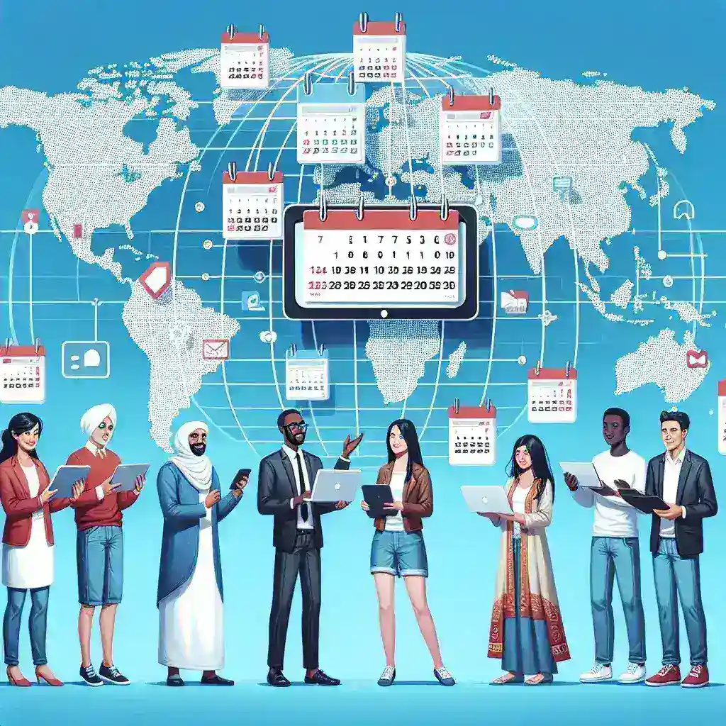 "Imagem ilustrativa de um calendário digital compartilhado, destacando passos para compartilhar calendários com outras pessoas, conforme descrito no guia completo 'Como Compartilhar Calendários com Outras Pessoas'."