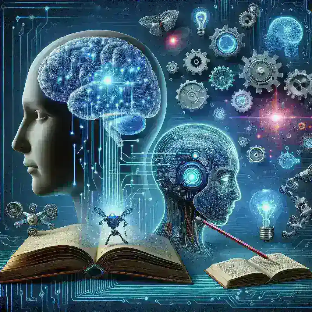 "Brain enhancement technology concept: A visually engaging graphic depicting neuro-enhancement through artificial intelligence, illustrating cognitive improvement techniques and brainwave patterns, related to the article 'Neuro‑enhancement: IA aplicada ao aprimoramento cognitivo.'"