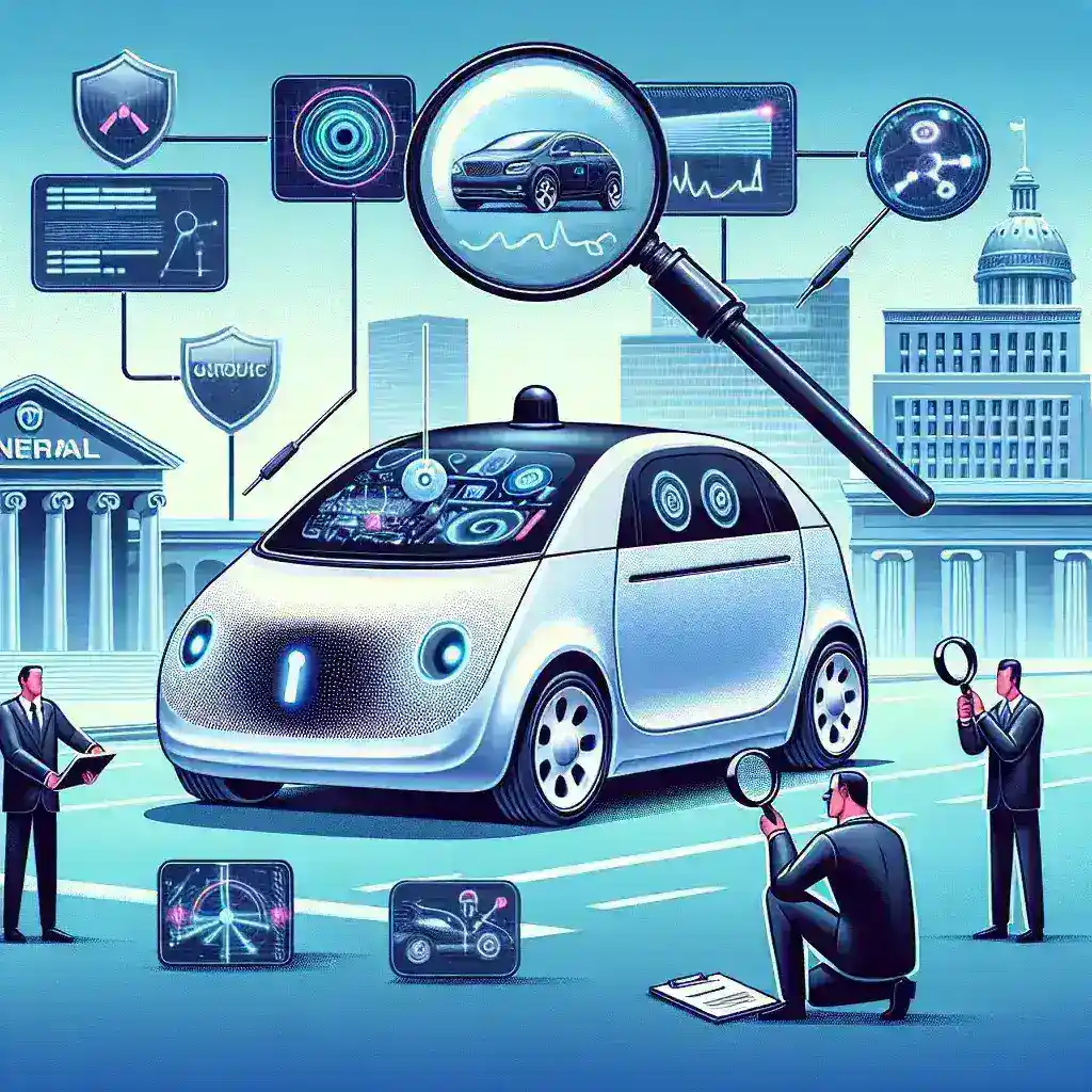 "Imagem de um carro em uma estrada, ilustrando a investigação do governo federal sobre defeitos no sistema de direção autônoma sem as mãos, destacando preocupações sobre segurança veicular."