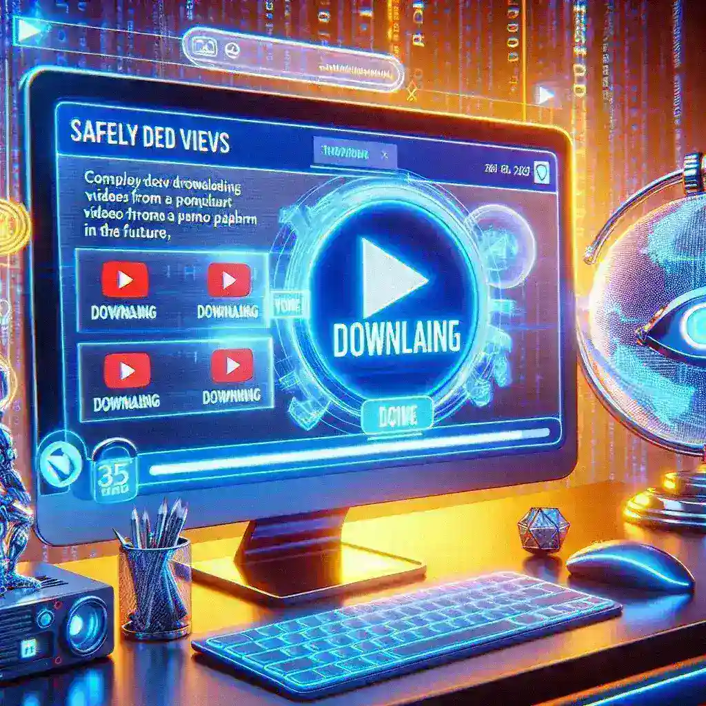"Tutorial visual sobre como baixar vídeos do YouTube em 2025, apresentando métodos seguros e eficazes, com passos ilustrativos e dicas úteis."